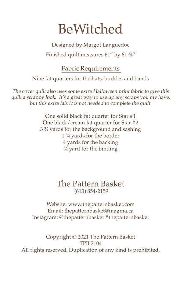 BeWitched TPB 2104 Pattern Basket#1