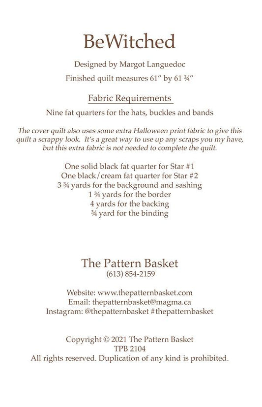 BeWitched TPB 2104 Pattern Basket#1