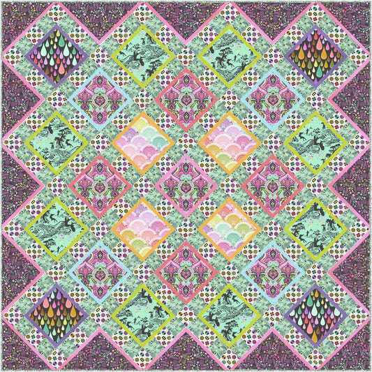 Dandelion Licorice – Prince Charming Deja Vu by Tula Pink for FreeSpirit Fabrics