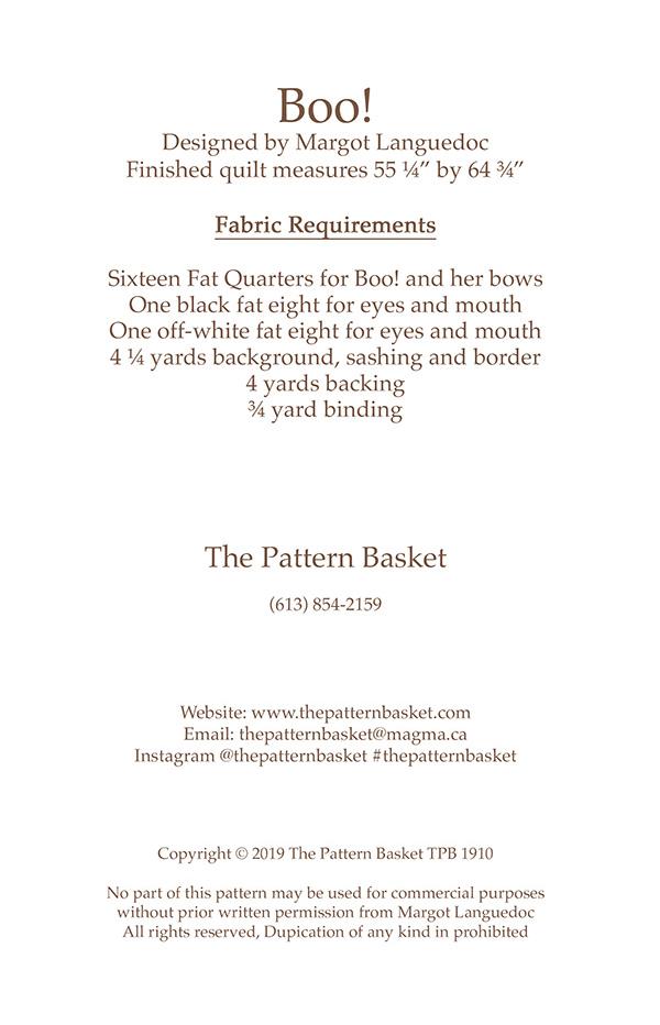 Boo! TPB 1910 Pattern Basket#1