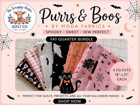 Purrs and Boos Fat Quarter 6 Piece Bundle