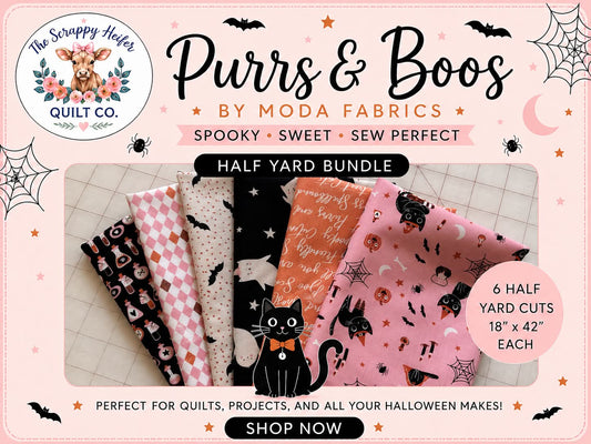 Purrs and Boos Half Yard 6 Piece Bundle