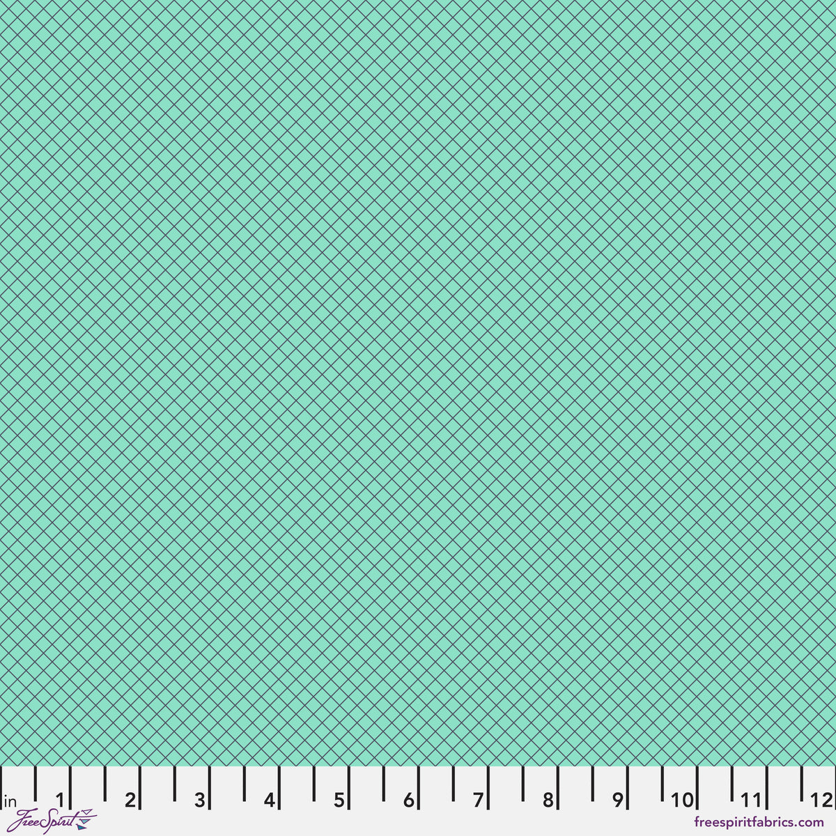 On the Grid Raindrop – True Colors by Tula Pink for FreeSpirit Fabrics