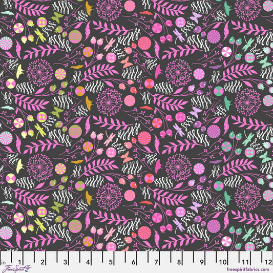 Dandelion Licorice – Prince Charming Deja Vu by Tula Pink for FreeSpirit Fabrics