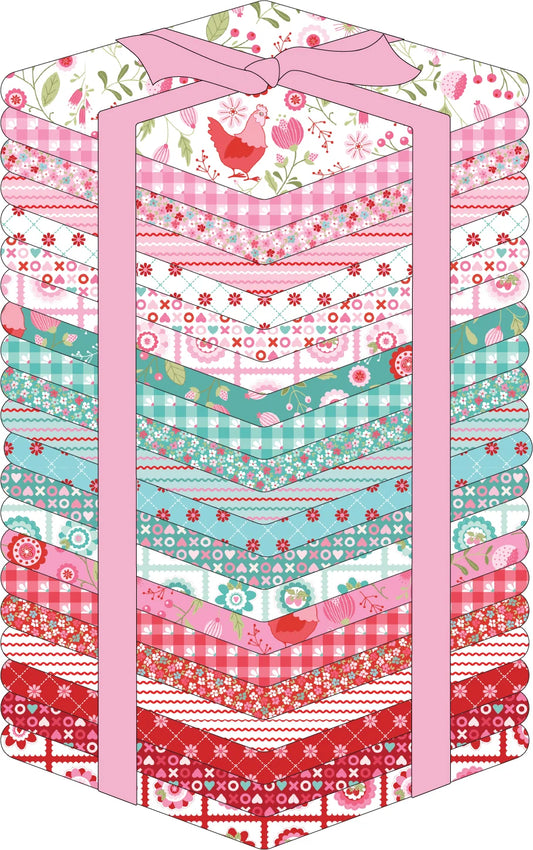 Smitten Chicken Fat Quarter Bundle – Poppie Cotton | 21 Fat Quarters